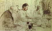 Ilya Repin Repin-s  pencil sketch oil painting artist